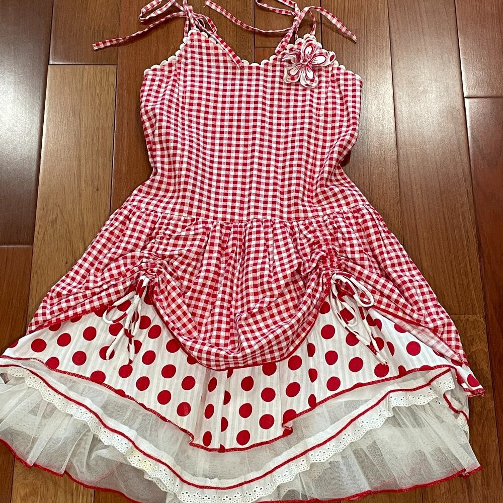 Mim-Pi plaid easter dress size 7 /122